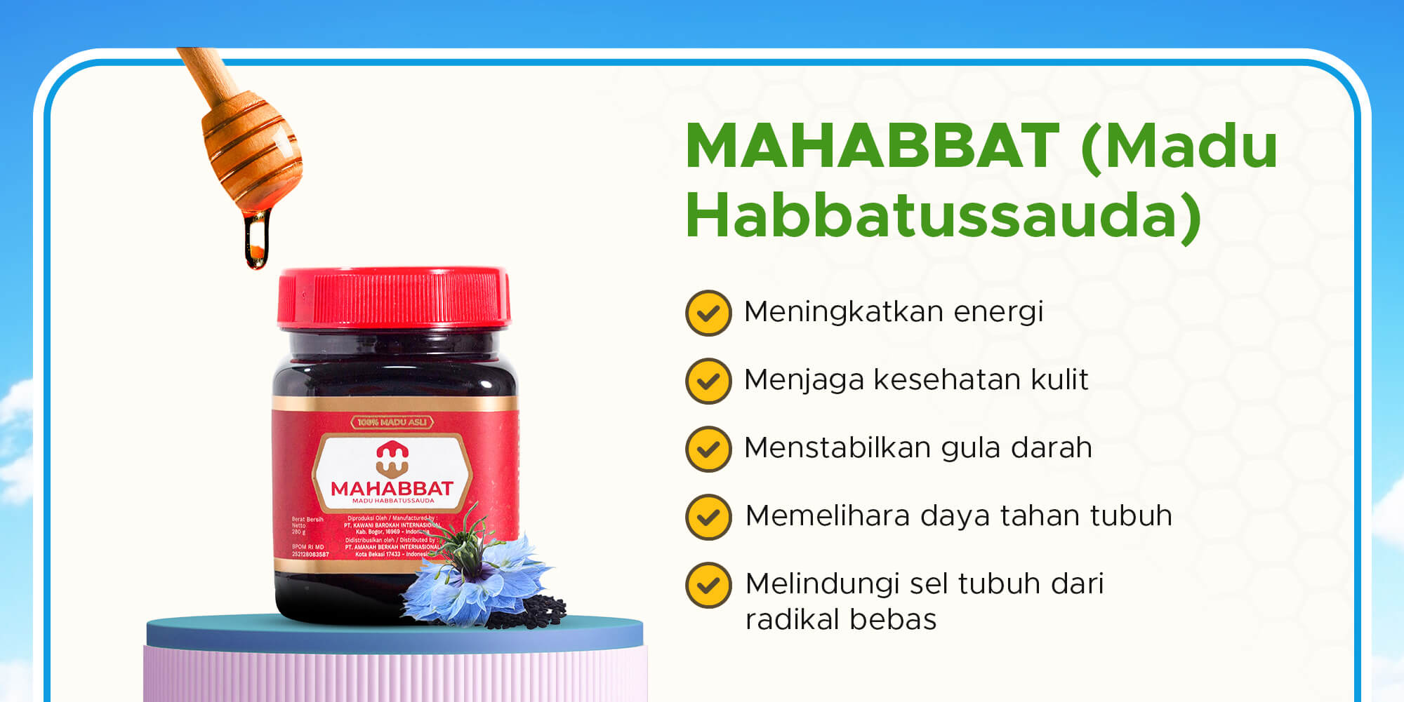 Manfaat Madu Habbatussauda