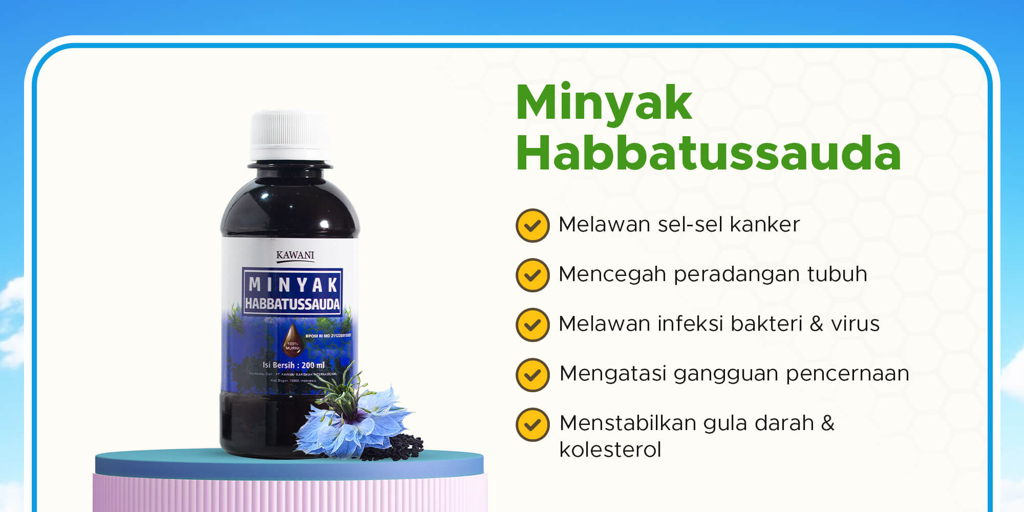 Manfaat Minyak Habbatussauda